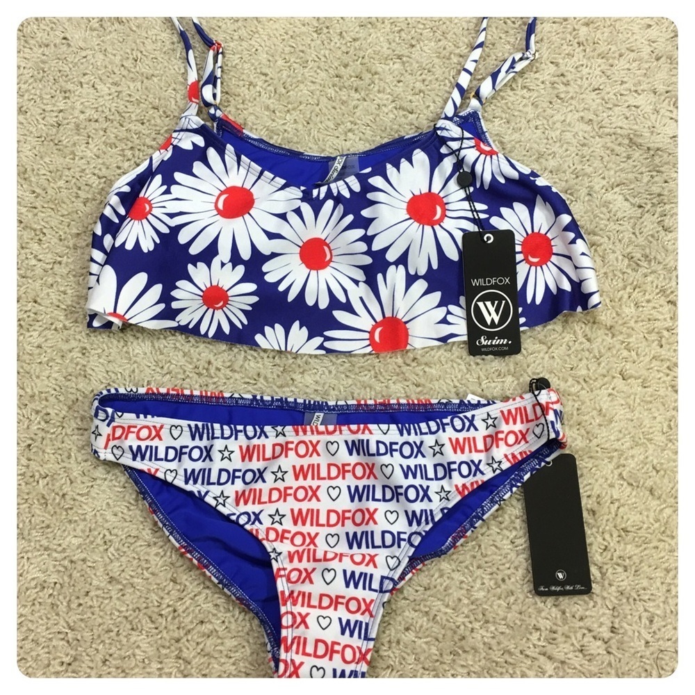 NWT!  Wildfox Red white blue Swim bikini